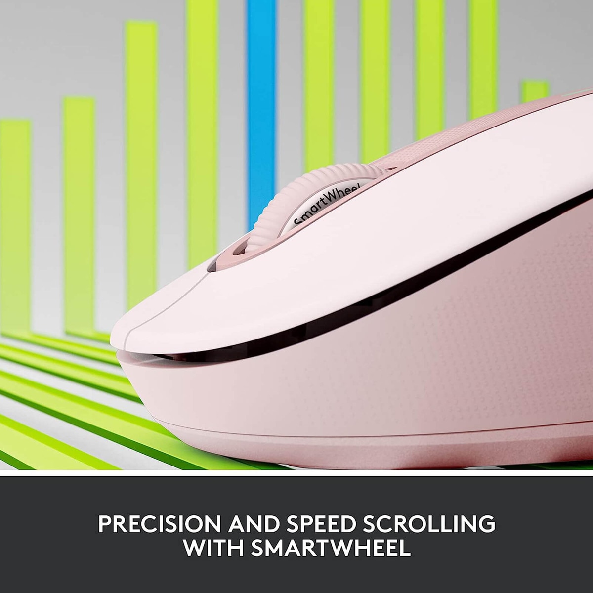 Logitech Signature M650 Silent Bluetooth Mouse - Rose
